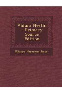 Vidura Neethi - Primary Source Edition