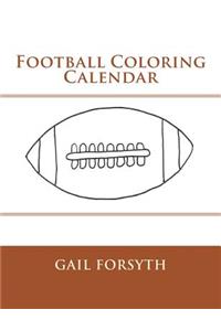 Football Coloring Calendar