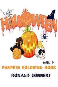 Pumpkin Coloring Book - Halloween Vol 1