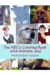 ABC's Coloring Book with Animals and Professor Hogan