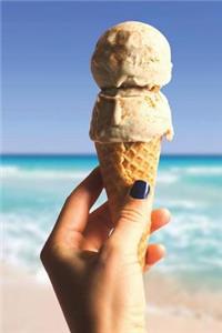 Double Scoop Ice Cream Cone Journal: 150 Page Lined Notebook/Diary