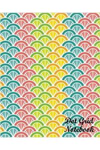 Colorful Pattern Dot Grid Notebook