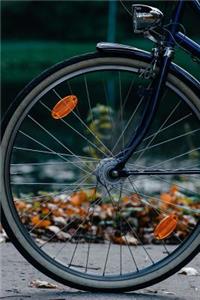 Blue Bicycle by the River in Autumn Journal