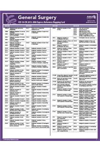 ICD-10 Mappings 2013 Express Ref Coding Card General Surgery