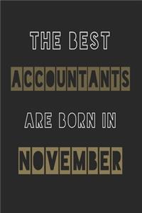 The Best accountants are born in November journal