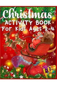 Christmas Activity Book For Kids Ages 2-4