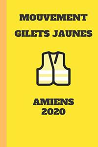 carnet ligné gilet jaunes amiens 2020 mouvement du peuple un carnet de note gilets jaunes mémento, livret, agenda, répertoire, cahier, calepin