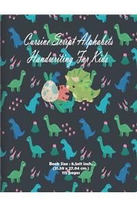 Cursive Script Alphabets Handwriting For Kids