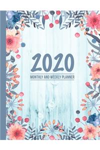 2020 Monthly and Weekly Planner