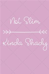 Not Slim Kinda Shady: A sassy lined notebook/journal. Great gift!