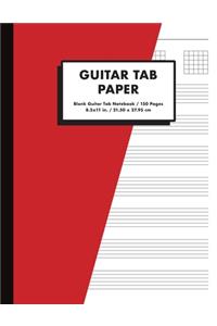 Guitar Tab Paper