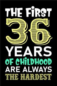 The First 36 Years Of Childhood Are Always The Hardest