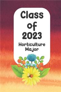 Class of 2023 Horticulture Major