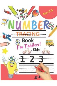 Number Tracing Book for Toddlers Ages 3-5