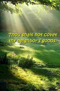 2020 Weekly Planner Religious Theme Tenth Commandment Traditional Wording