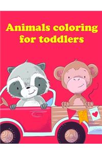 Animals coloring for toddlers