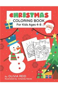 Christmas Coloring Book for Kids Ages 4-8