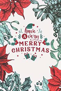 Christmas & Holiday Notebook - Blank Lined Journal Notebook for Writing Notes