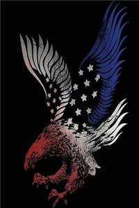Patriotic Eagle American Flag Notebook