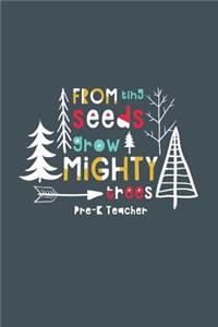 From Tiny Seeds Grow Mighty Trees Pre-K Teacher