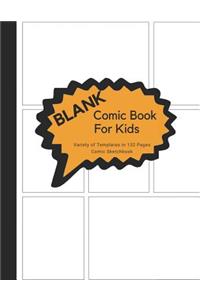 Blank Comic Book for Kids