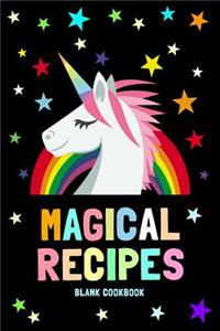 Magical Recipes Blank Cookbook