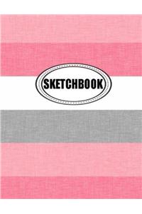 Sketchbook : Pink: 120 Pages of 8.5 x 11 Blank Paper for Drawing, Doodling or Sketching (Sketchbooks)