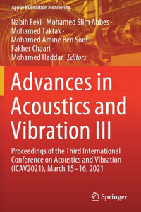 Advances in Acoustics and Vibration III