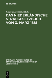 niederländische Strafgesetzbuch vom 3. März 1881