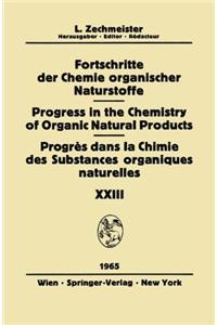 Fortschritte der Chemie Organischer Naturstoffe / Progress in the Chemistry of Organic Natural Products / Progres Dans la Chimie des Substances Organiques Naturelles