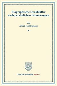 Biographische Denkblatter