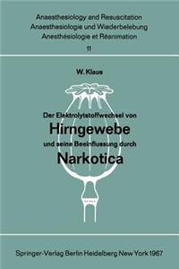 Der Elektrolytstoffwechsel Von Hirngewebe Und Seine Beeinflussung Durch Narkotica