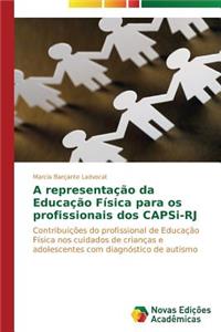 A representação da Educação Física para os profissionais dos CAPSi-RJ