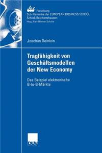 Tragfähigkeit Von Geschäftsmodellen Der New Economy