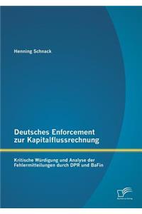 Deutsches Enforcement zur Kapitalflussrechnung