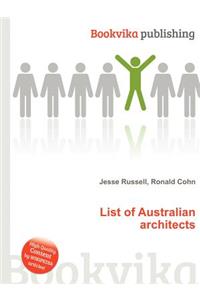 List of Australian Architects