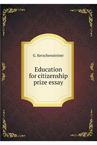 Education for Citizenship Prize Essay