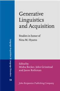Generative Linguistics and Acquisition
