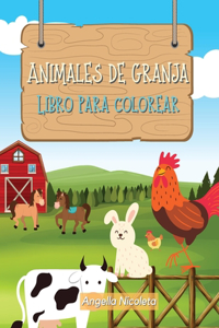 Animales de granja Libro para colorear