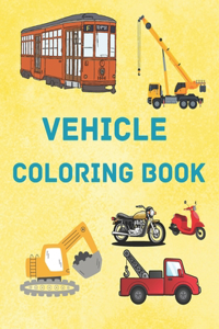 Vehicle Coloring Book