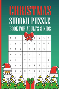 Christmas Sudoku Puzzle Book for Adults & Kids