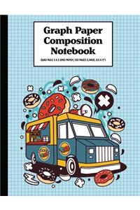 Graph Paper Composition Notebook Quad Rule 5x5 Grid Paper - 150 Sheets (Large, 8.5 x 11