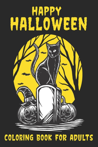 Happy Halloween Coloring Book For Adults