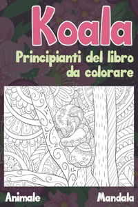 Principianti del libro da colorare - Mandala - Animale - Koala