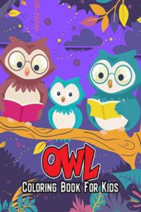 Owl Coloring Book for Kids