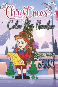 Christmas Color by Number Book for Kid