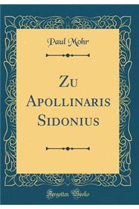 Zu Apollinaris Sidonius (Classic Reprint)