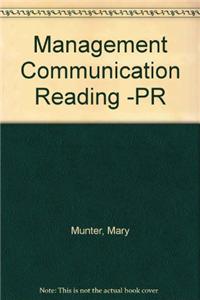 Management Communication Reading -PR