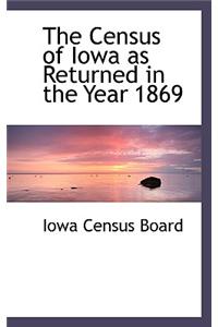 The Census of Iowa as Returned in the Year 1869