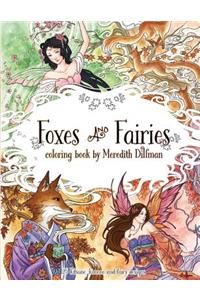 Foxes & Fairies coloring book by Meredith Dillman